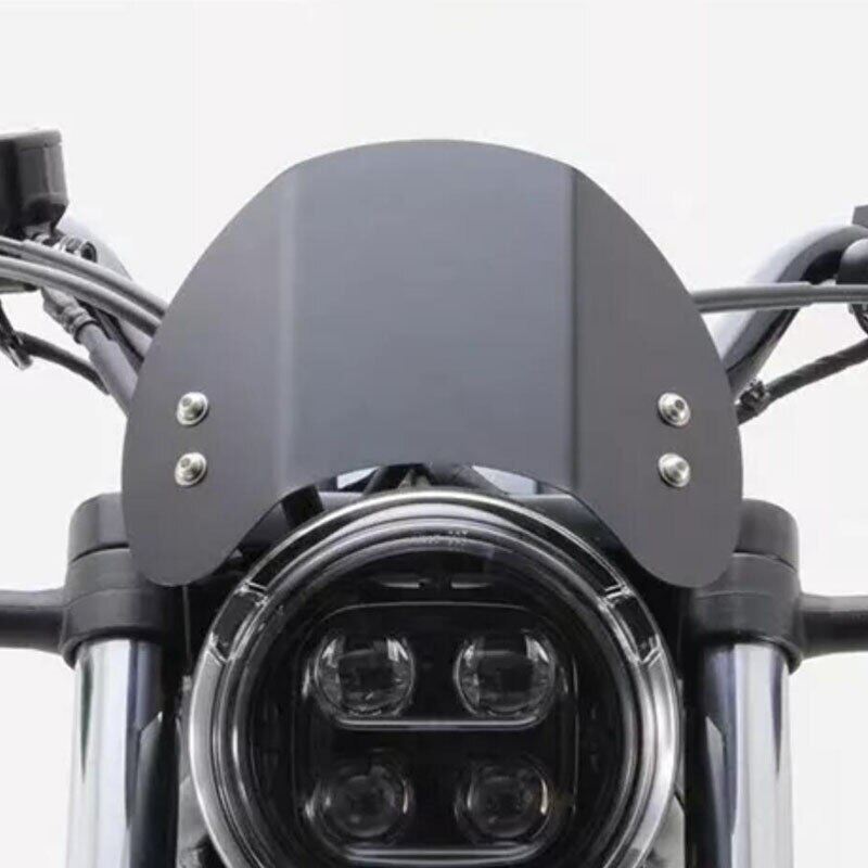 Black Motorcycle CNC Aluminium Front Windscreen Windshield Screen Shield Wind Deflector Portective Cover For HONDA Rebel CMX 300 500 CMX300 CMX500 2017 2018 2019 2020 2021 2022 2023