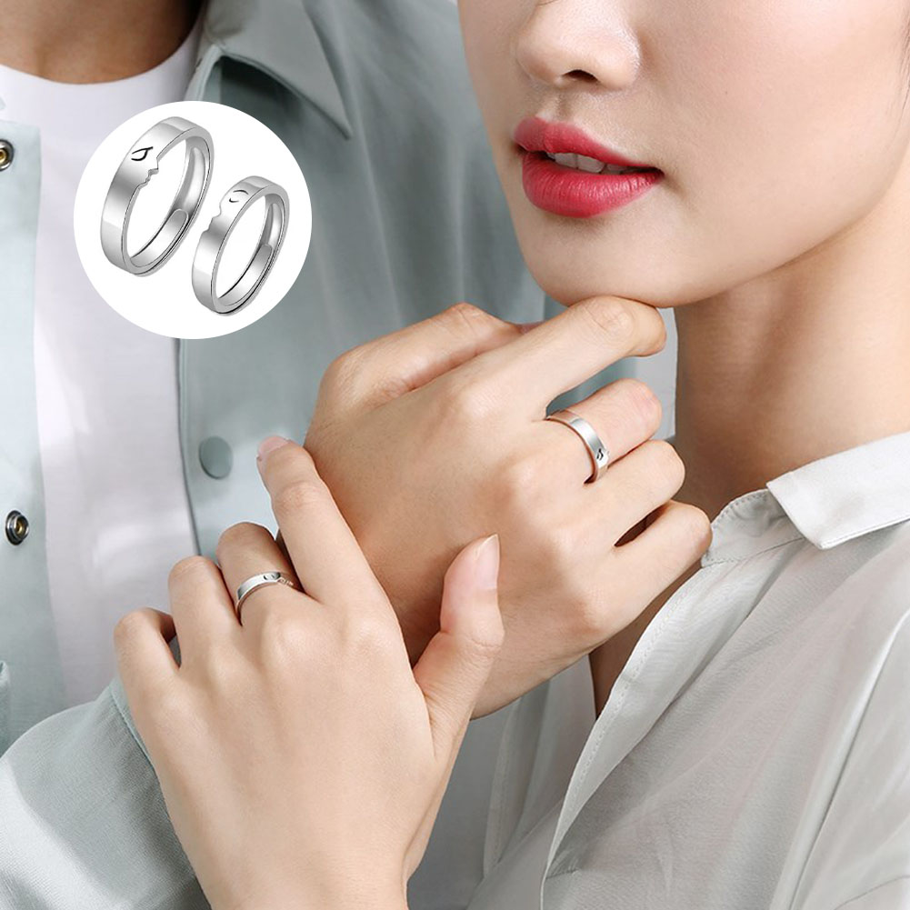 1 X Love Ring Opening Ring Engagement Rings Jewelry Split Ring Adjustable Ring Lovers Ring Women's Jewelry Irregular Ring