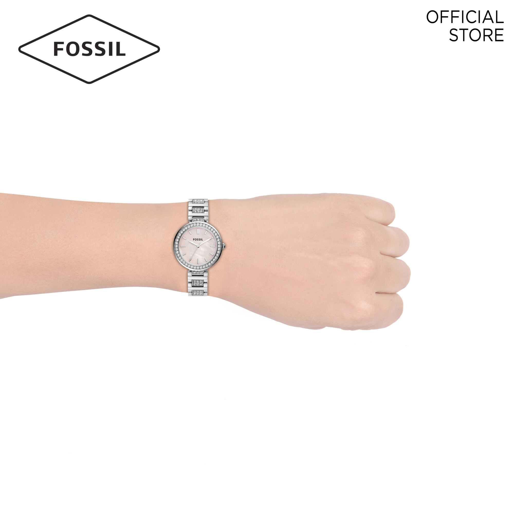 Fossil Karli Silver Watch BQ3182 Lazada