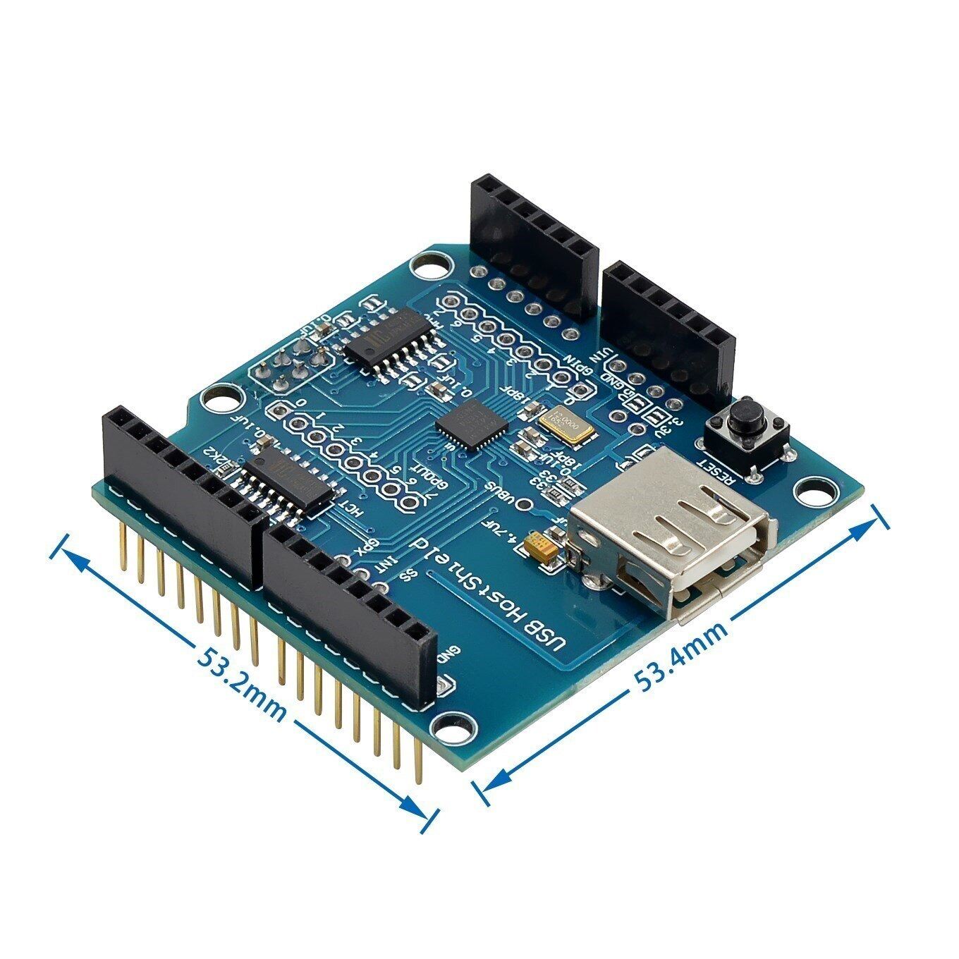 USB Host Shield 2.0 for Arduino UNO MEGA ADK Compatible for Android ADK DIY Electronic Module Board