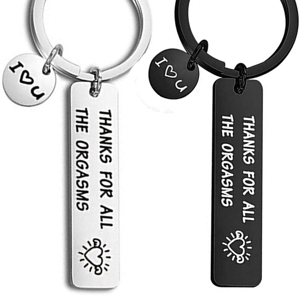 Couples Valentines Keychain Thanks for All The Orgasms Keychain Key
