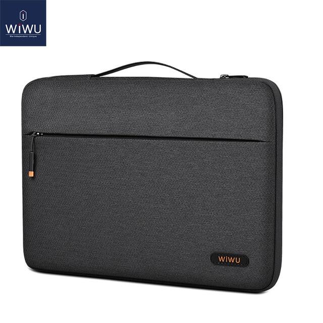 Wiwu waterproof laptop sleeve for macbook air 13 a2337 m1 chip 2020 simple handle laptop bag case for macbook pro 14 a2442 2021
