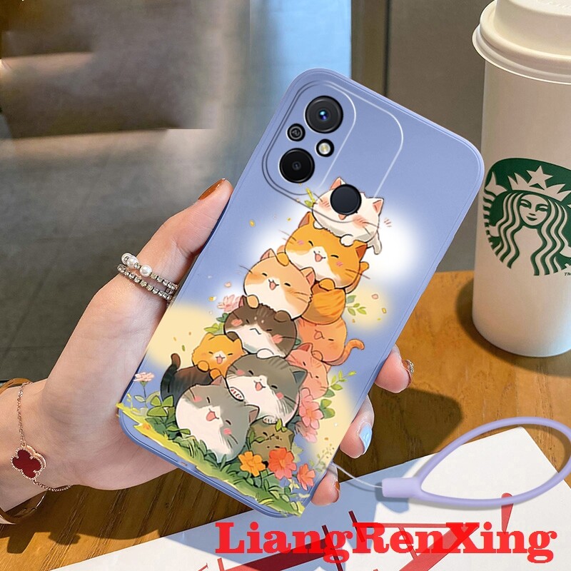 ốp lưng Ốp lưng mềm vỏ điện thoại Redmi 12c 5g bảo vệ Silicone lỏng vỏ Cản Sốc chống sốc mịn thiết kế mới ytdmm01 đẹp viền vuông cute