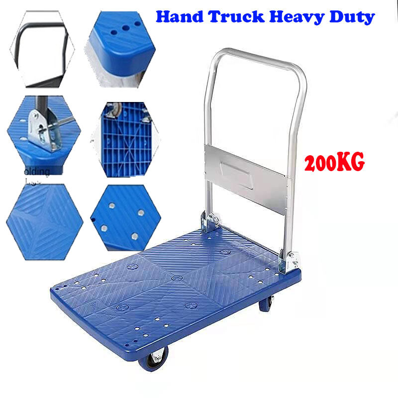 200kg Foldable Platform Hand Truck Heavy Duty Foldable PVC Platform