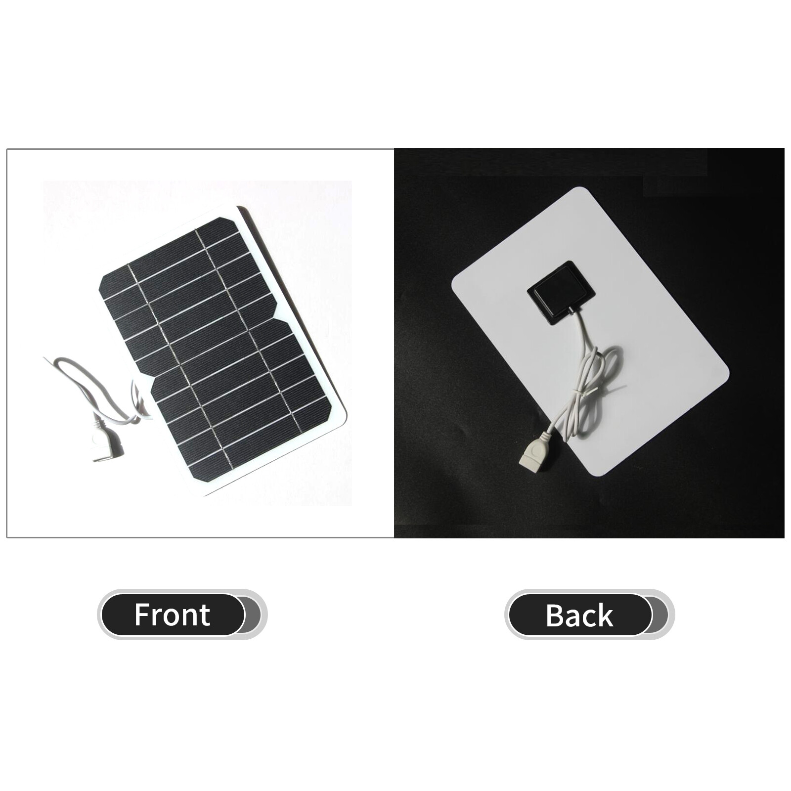 KKmoon Tấm Pin Năng Lượng Mặt Trời Nhỏ 5W/2W 5V Kèm USB Tấm Pin Mặt Trời Silicon Đơn Tinh Thể Tự Làm Tấm Pin Năng Lượng Mặt Trời Di Động Cắm Trại Chống Nước Cho Điện Thoại Di Động