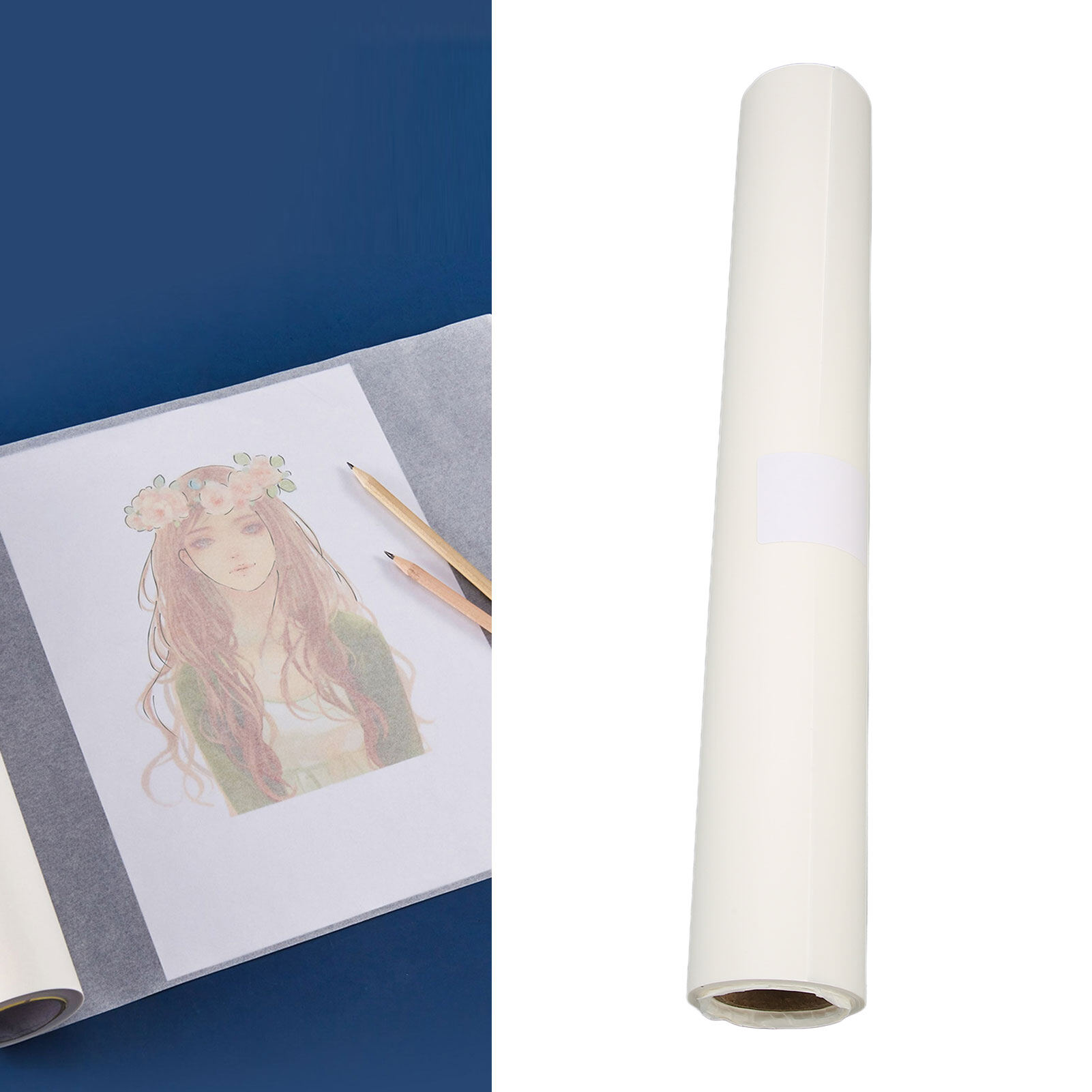 Tracing Paper Roll, Pattern Paper White for Sketch
