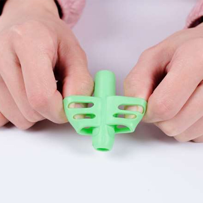 【ZNBY】Two-Finger Grip Silicone Baby Learning Writing Tool Writing Pen Writing Correction Device Children Stationery Gift