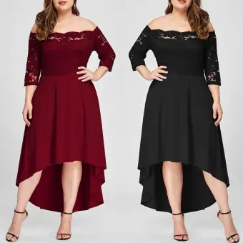 plus size off the shoulder summer dress