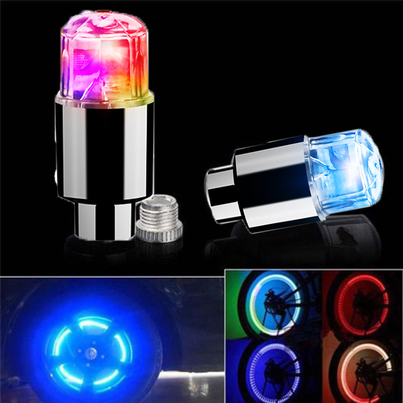 【AtotheR】LED Bicycle Valve Core Light Decorations Tire Light Stick Luminous Night Light Accessories Outdoor Bike Glow Lamp Colorful Light