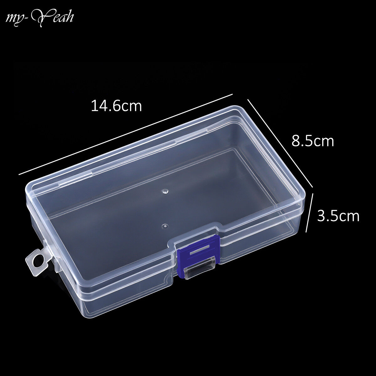 myyeah Hộp Đựng Đồ Trong Suốt Bằng Nhựa Nghệ Thuật Làm Móng Hộp Sắp Xếp Hình Chữ Nhật Di Động Hộp Đựng Phụ Kiện Làm Móng Đệm Kim Cương