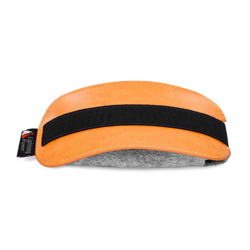 HOT SALE Orange PU Leather Felt Mouse Pouch Travel Carry Case Dust Cover Mice Storage Bag for Apple Magic Mouse 2 Kit