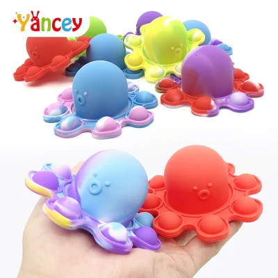 Reversible Octopus Push Pops Bubble Toy With Chain Last Mouse Losts Game Board Game Interesting Toy For Kids
