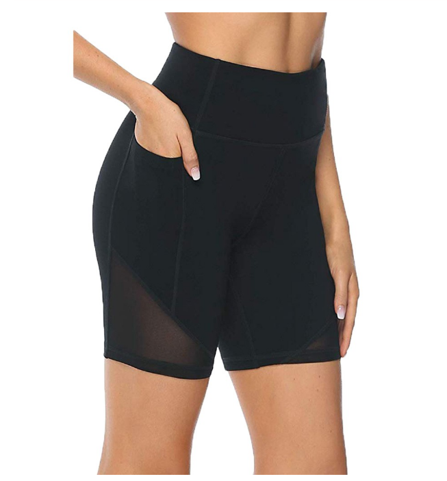 womens high waisted cycling shorts