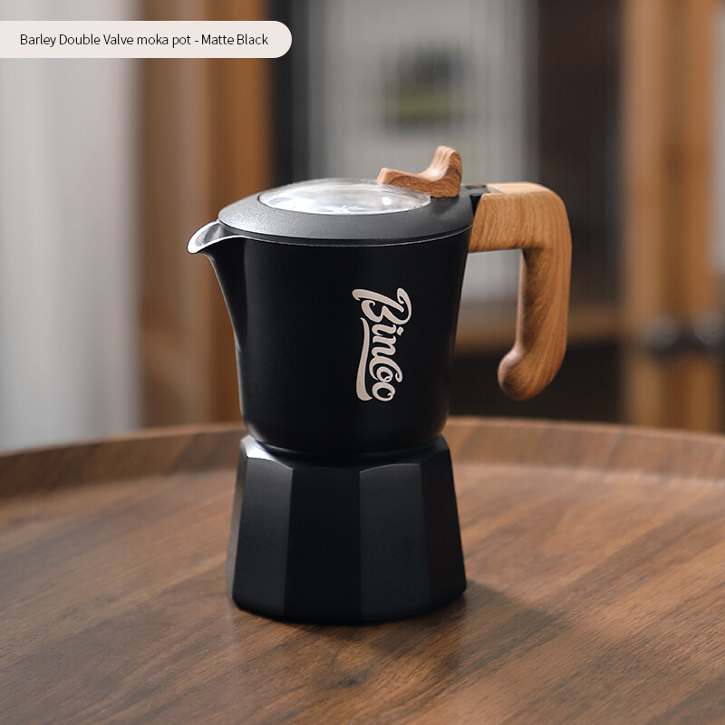 Bincoo đôi Van Bình pha Moka Bình đựng cà phê nhà máy pha cà phê nhỏ ấm moka