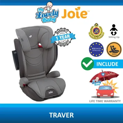 Joie Traver Booster Car Seat - FREE Lifetime Warranty Crash Exchange Program - My Lovely Baby
