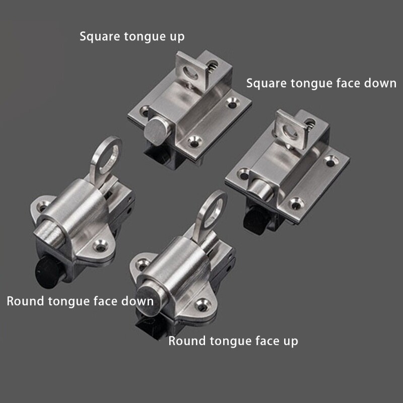 Security Automatic Window Gate Lock Spring Load Bolt Latch Self-Closing Spring Door Lock Door Latch for Office Hotels