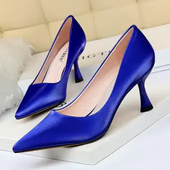 blue and green heels