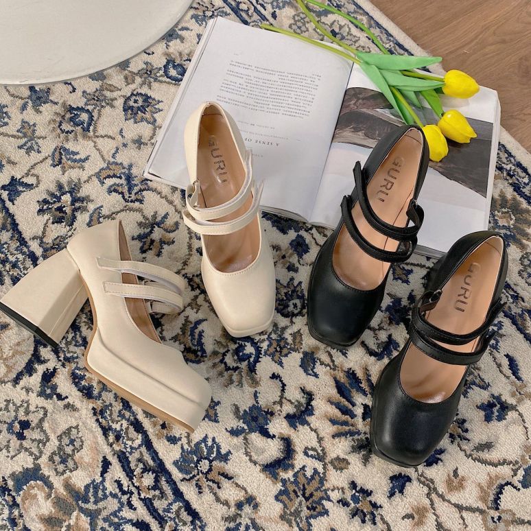Vintage Mary Janes Giày Nữ Nữ Giày Giày Đi Học Giày Búp Bê Cho Phụ Nữ Giày Ba-lê Đế Bằng Cho Phụ Nữ Trên Doanh Số Bán Hàng 110902 giá rẻ