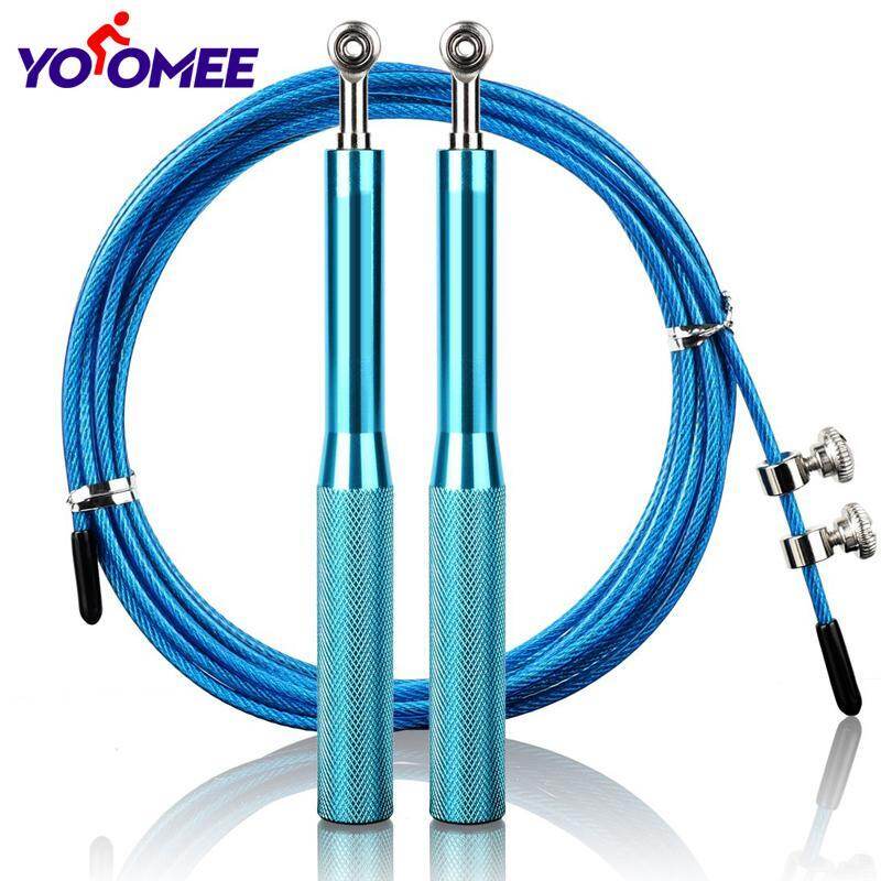 Yoomee Speed Jump Rope with Anti Slip Handles-Adjustable-Speed Ball Bearing-High Speed Jump Rope for Boxing,Workout,MMA Fitness Training