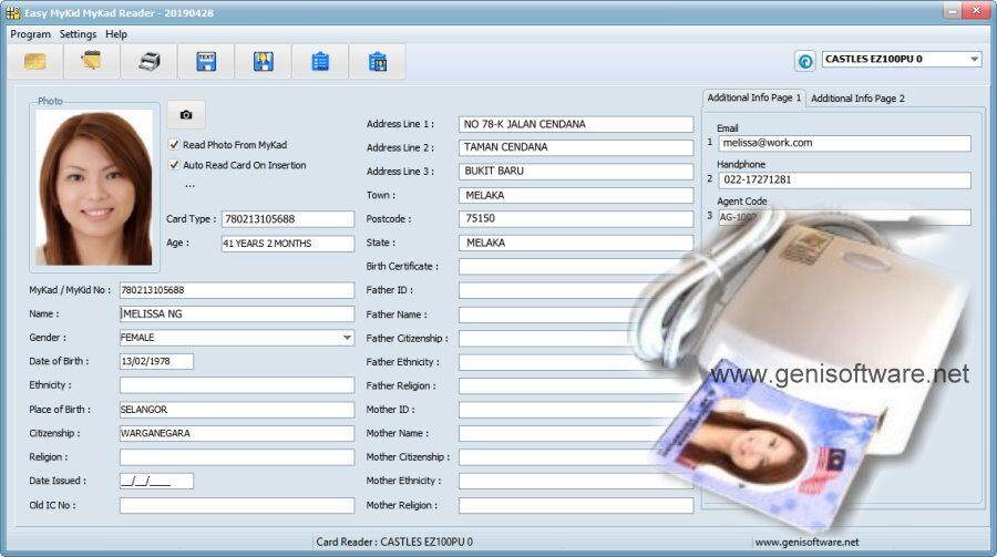 Easy MyKid Reader MyKad Reader Lazada