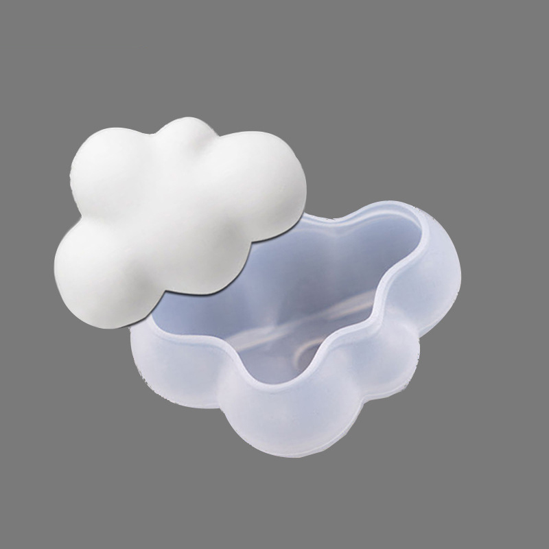 SHOOTHE DIY Handmade Ice Cube Moulds 3D Stereo DIY Baking Decoration Soap Mould Silicone Cloud Shape Multifunction S/M/L 1Pcs