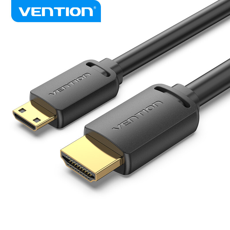 Vention Micro HDMI to HDMI Cable Mini HDMI to HDMI Cable Gold-Plated HDMI 1.4V 1080P High Premium HDMI Adapter Cable for Phone Tablet HDTV Camera