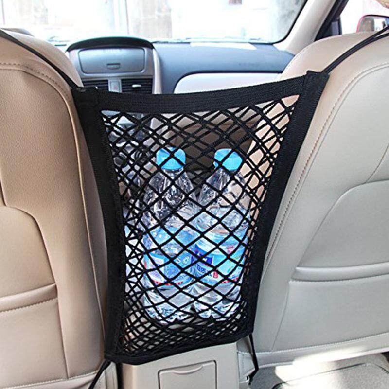 Universal Car Seat Storage Mesh//Organizer Elastic Net Cargo Hook Pouch GOOD