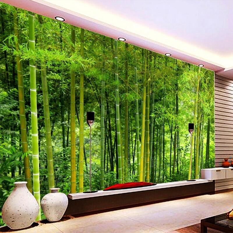 BP DESIGN SOLUTION Green Bamboo Design Wallpaper for Home Décor, Office,  Wall etc. (Self Adhesive Vinyl, Water Proof (16x96 (10 sqft) : Amazon.in:  Home Improvement