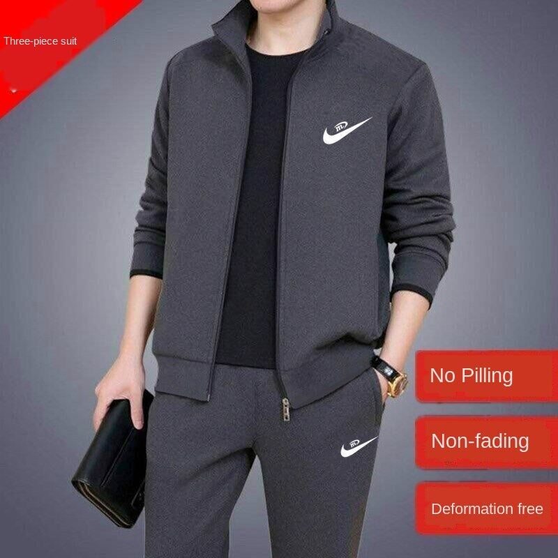 Áo Bộ Đồ Thể Thao Nam Mùa Thu Và Mùa Đông Ba Món Gyn688 Quần Áo Thể Thao  Trung Niên Trẻ Trung Áo Khoác Thường Ngày | Lazada.Vn