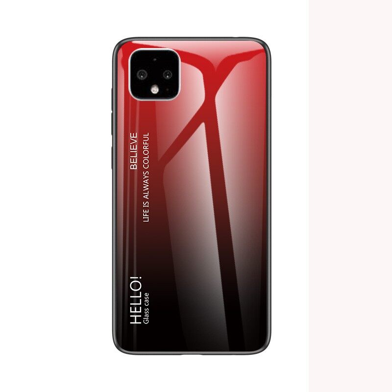 Google pixel 4 3 3a xl case gradient color tempered glass case cover hard case google pixel 4xl 3xl 3axl casing