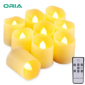 Oria 9pcs Flameless Candles Flickering Led Tea Light Candles