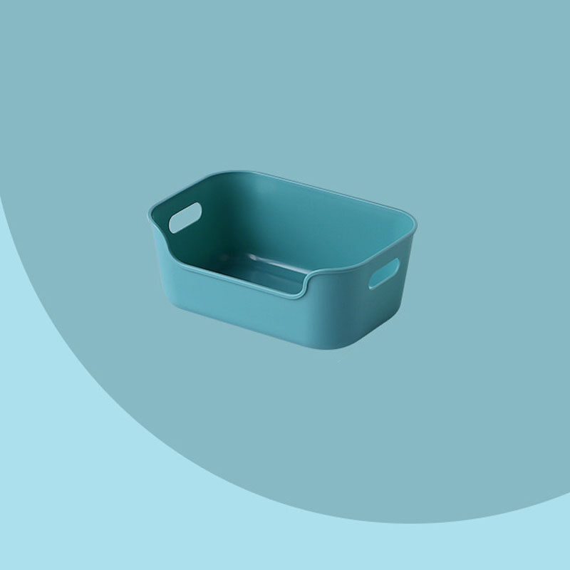 Houseeker Solid Color Sundries Storage Box Home Office Cosmetic Snacks Makeup Organizer Living Room Underwear Plastic Storage Container