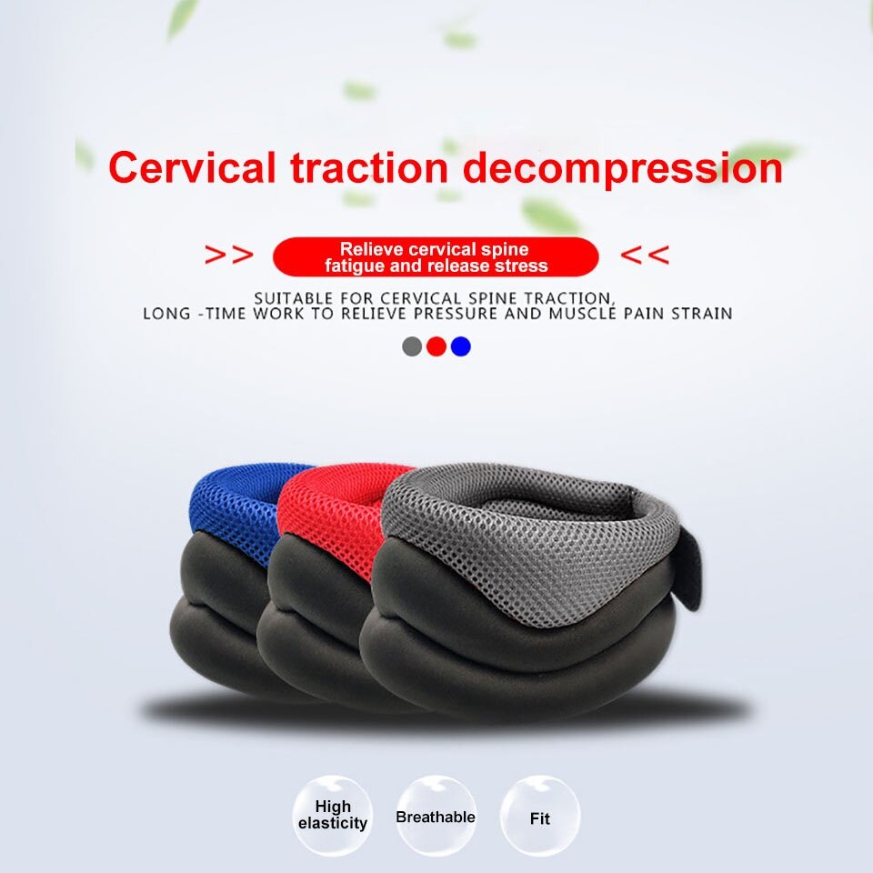 Cervical Neck Fixed Traction Pillow Neck Support Posture Corrector Cervical Collar for Pain Relief Neck Stretcher Braces Pain Relief