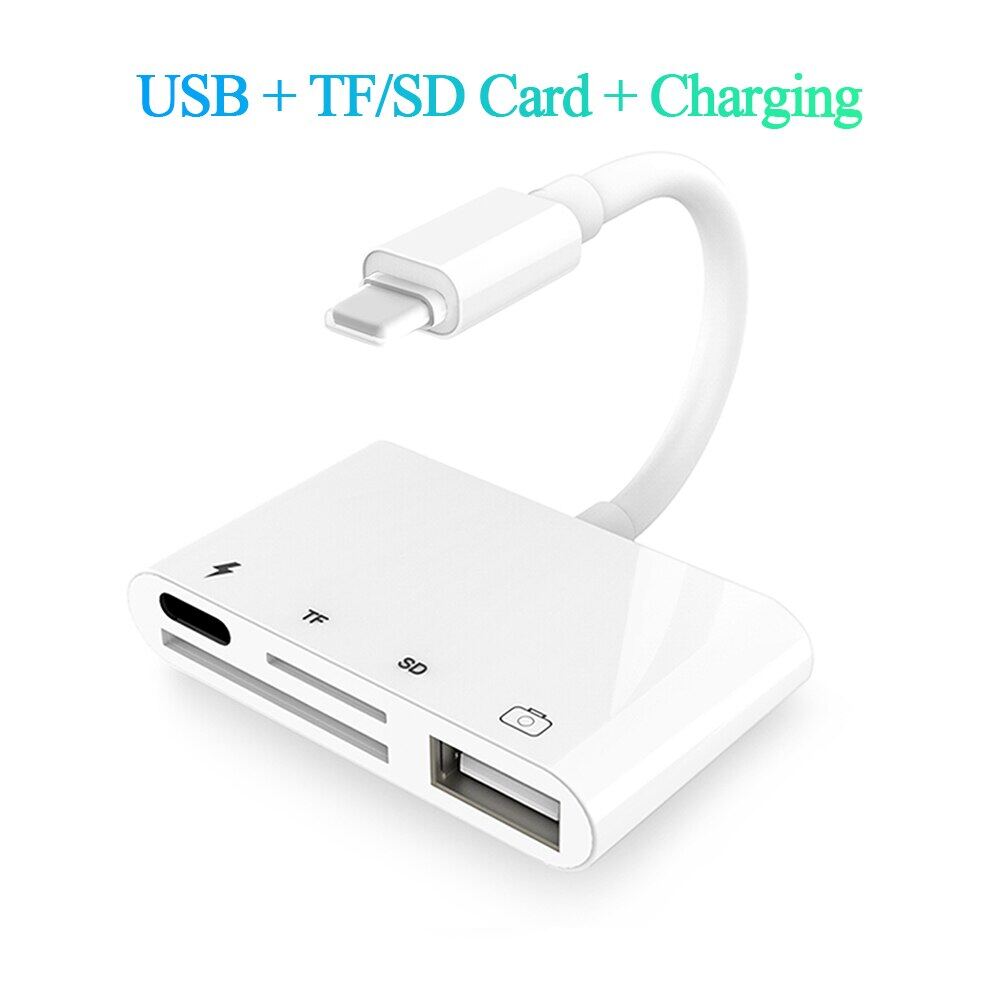 Bộ Chuyển Đổi/Hub Lightning Sang USB3 Máy Ảnh OTG Với Sạc Lightning Ipad  Sang SD/Đầu Đọc Thẻ TF Cho Ổ Đĩa Phát Sáng/Keyboa/Chuột 