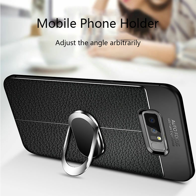 LANLIN For Samsung Galaxy Note 9 Phone Case, Luxury Ultra Slim Leather Pattern All-inclusive Protection Dermatoglyph Back Cover For Samsung Note 9 Case