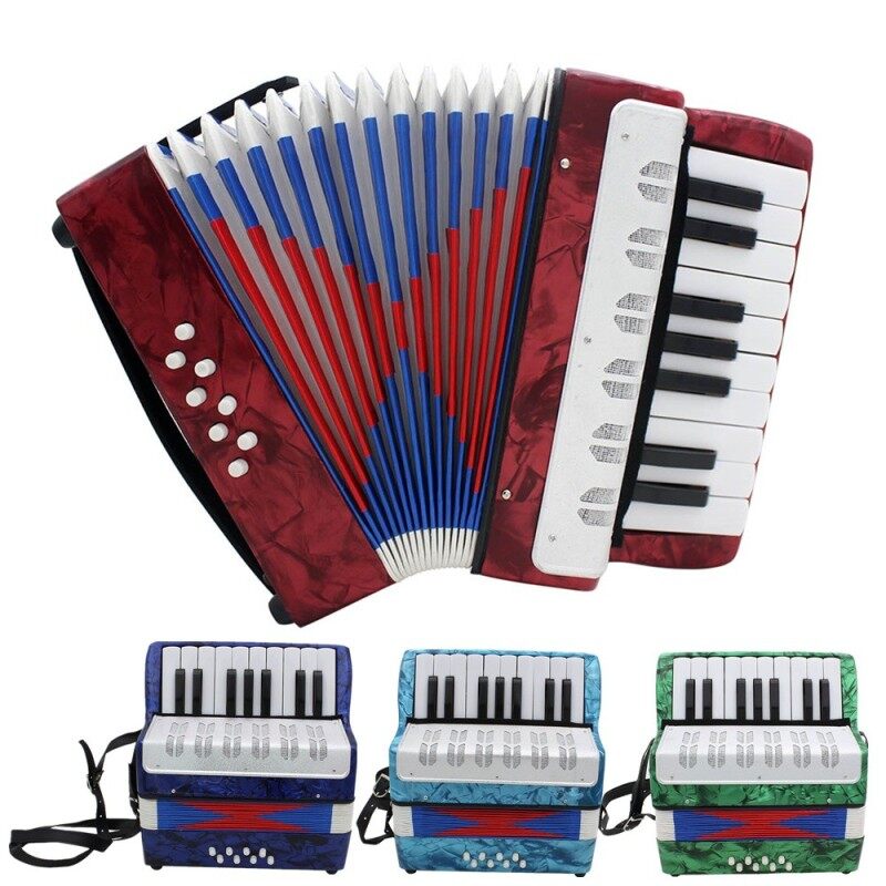 Bộ Học Nhạc Cụ Chuyên Nghiệp 17 Phím Accordion Bàn Phím Nhạc Cụ