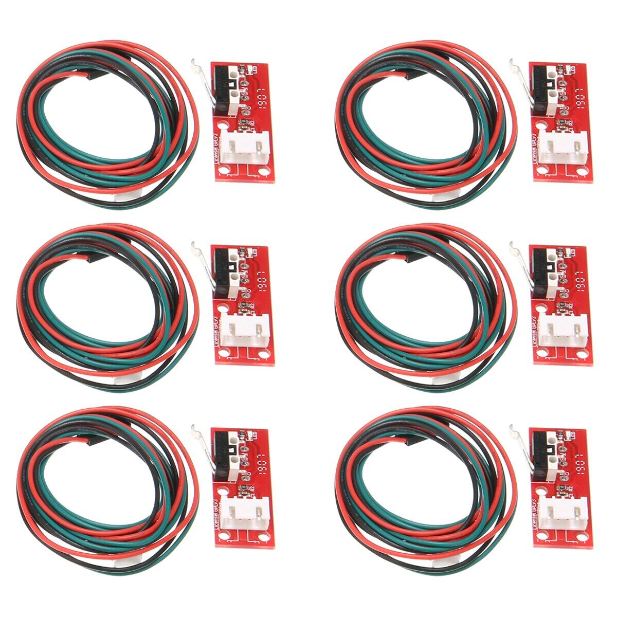 6Pcs Mechanical ตัวหยุดจำกัดบอร์ดคอนโทรลสำหรับ CNC 3D เครื่องพิมพ์ RAMPS 1.4 EndStop 3Pin สาย70ซม.3D การพิมพ์ชิ้นส่วน