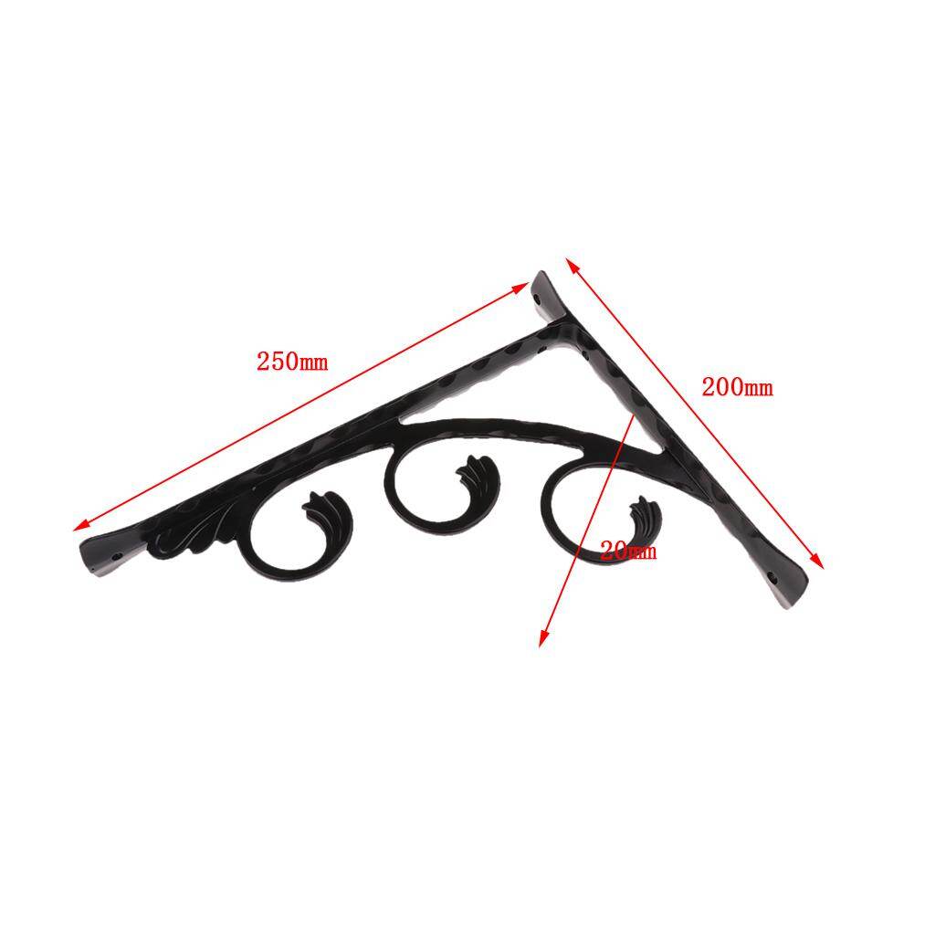 tishita 2pcs Heavy Duty Supporter Shelf Bracket Home Hotel Storage Display Bookshelf