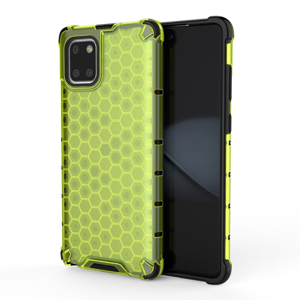 For samsung galaxy a81 / m60s / note 10 lite honeycomb rugged hybrid armor case cover tpu+pc shockproof phone heavy duty protection shell casing