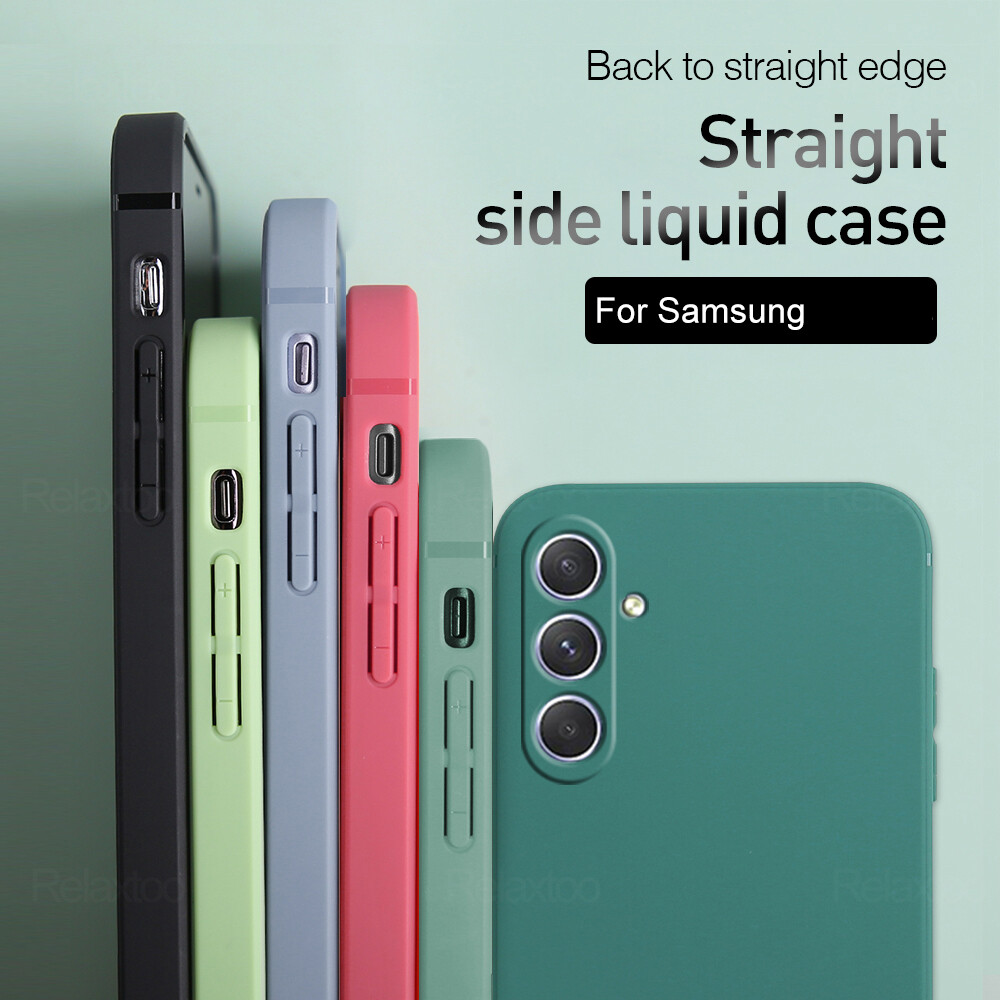 For samsung a05 4g/a05s 4g/a15 5g/a25 5g/a35 5g/a55 5g/s23fe liquid silicone phone case comfortable feeling ultra-thin protective cover