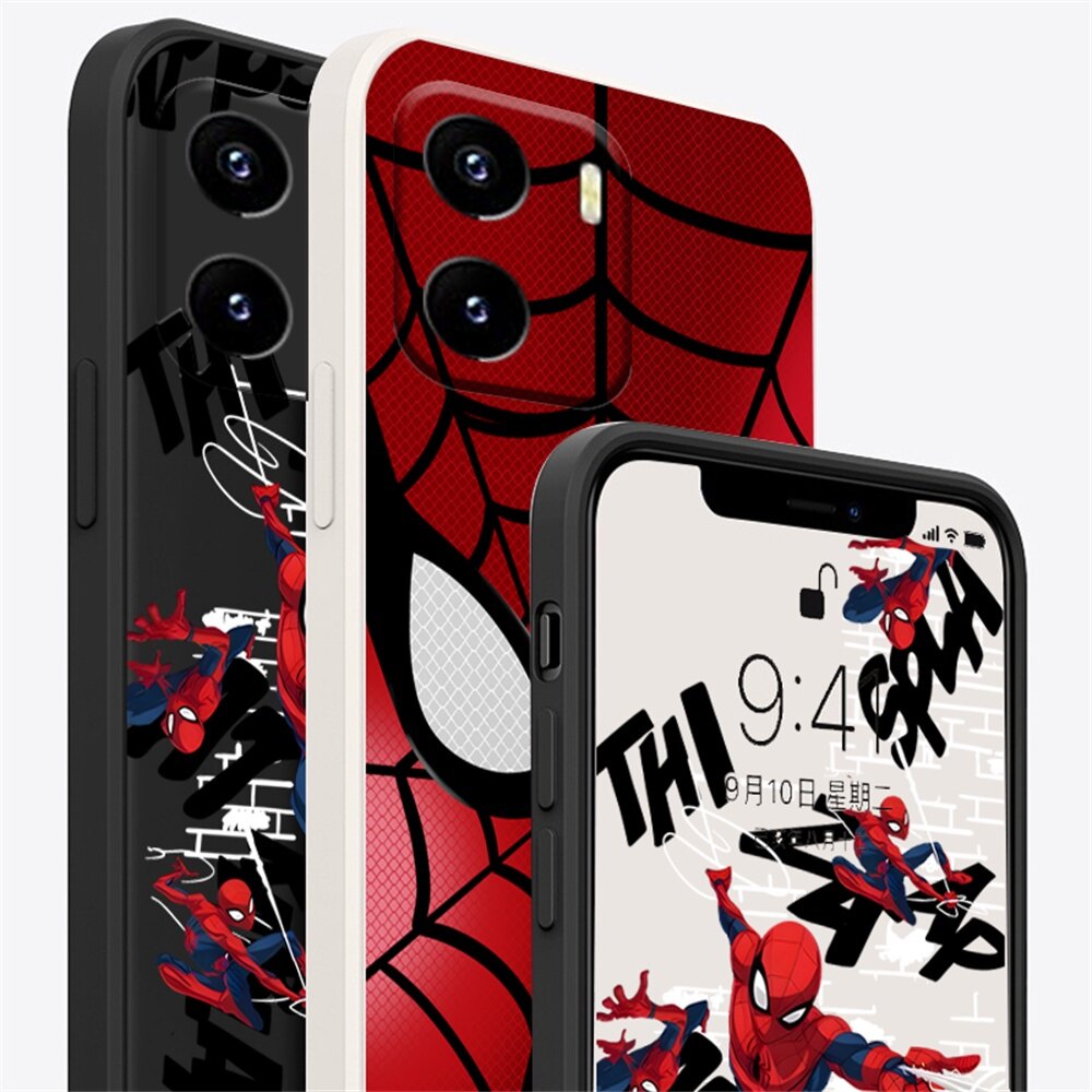Case for iPhone 14 Pro Max 14 Plus iPhone 13 Pro Max iPhone 11 Pro Max iPhone 12 Pro Max iPhone XR XS Max iPhone 6S Plus 7 8 Plus SE 2020 Marvel Spider-Man Soft Silicone Phone Case Cover