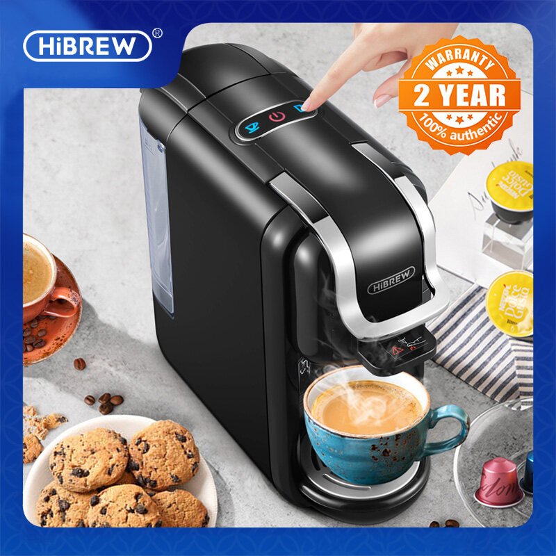 HiBREW 4 In 1หลายแคปซูลExpressoเครื่องชงกาแฟสำหรับเนสท์เล่Soluableดอลซ์กัสโตNespresso ESEpodเครื่องชงกาแฟPowde