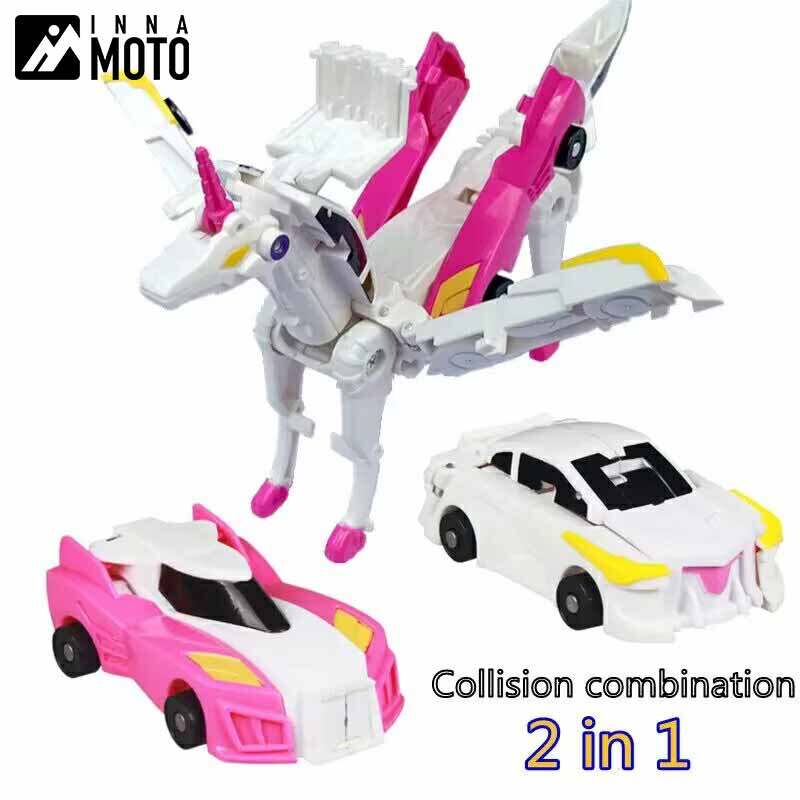 Hello Carbot Unicorn Mirinae Prime Unity Series Transformation Transforming Collision Combination Action Pull Back Robot Car Toy Vehicle Transformer Children's Birthday Gift