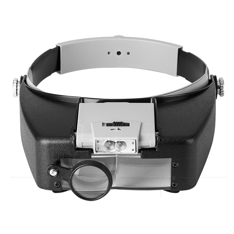 NEW Loupe Microscope LED light 1.5X 3X 8.5X 10X Helmet Style Magnifier ...