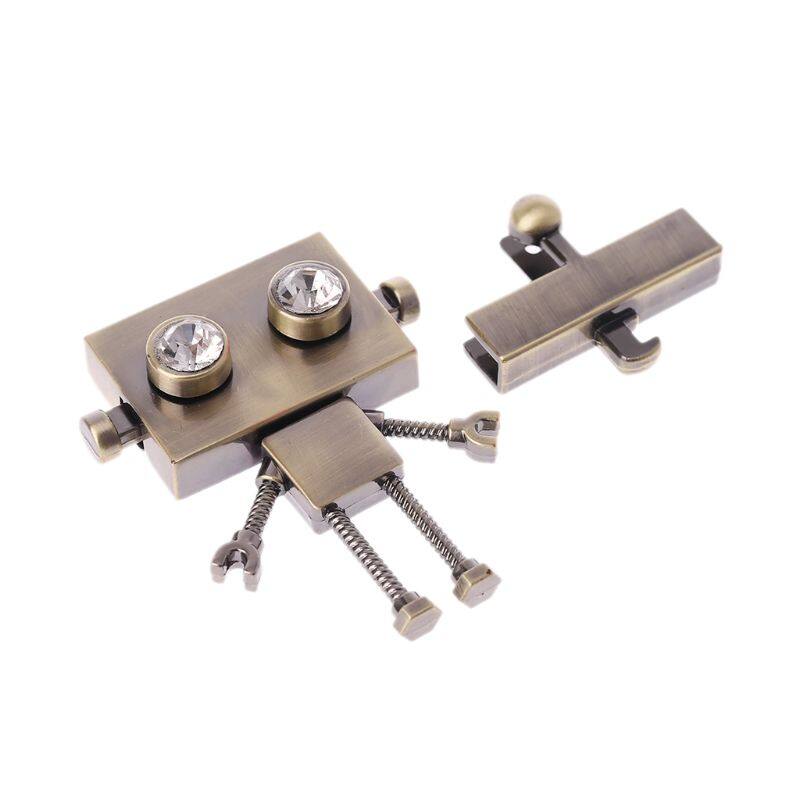 Robot Shape Clasp Turn Lock Twist Locks Metal Hardware For DIY Handbag Shoulder