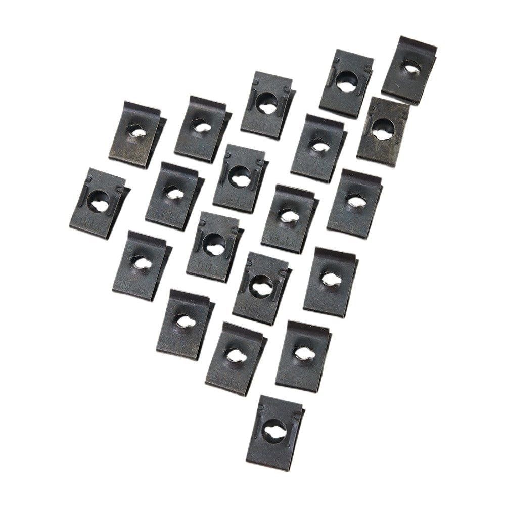 Accessory Clips Iron Replacement 17mmx10.5mm Bumper Fender Fastener Metal