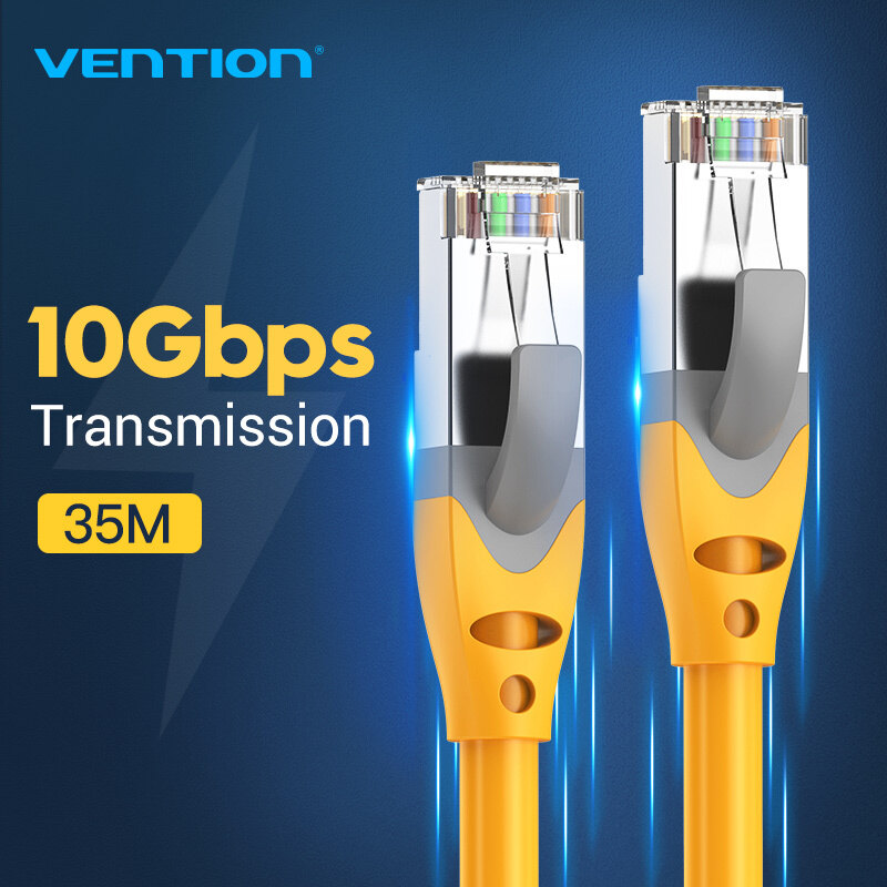 Cáp ethernet vention cat6a, cáp lan rj45 cat6a dây nối ethernet mạng rj45 cáp ethernet cho bộ định tuyến máy tính máy tính xách tay