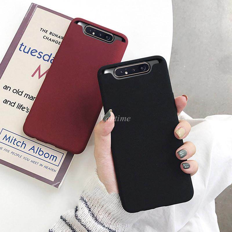 Vantime Case for Samsung Galaxy A80 Soft Sandstone Case, Ultra Thin Matte Back Protective Phone Slim Casing Cover