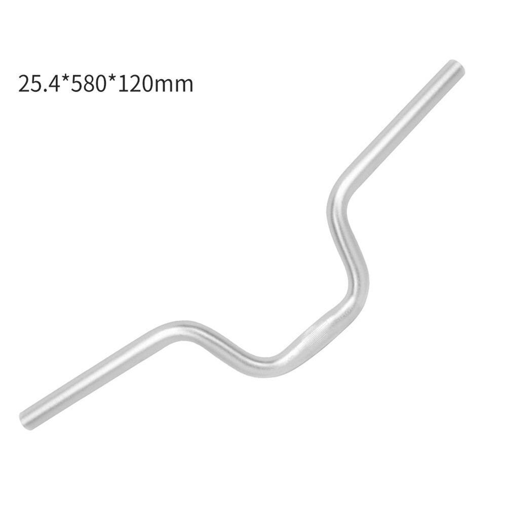 Lp litepro Bike Handlebar U-shaped Heightened Aluminum Alloy Handle Bar 25.4x580mm Compatible For Brompton 120mm160mm