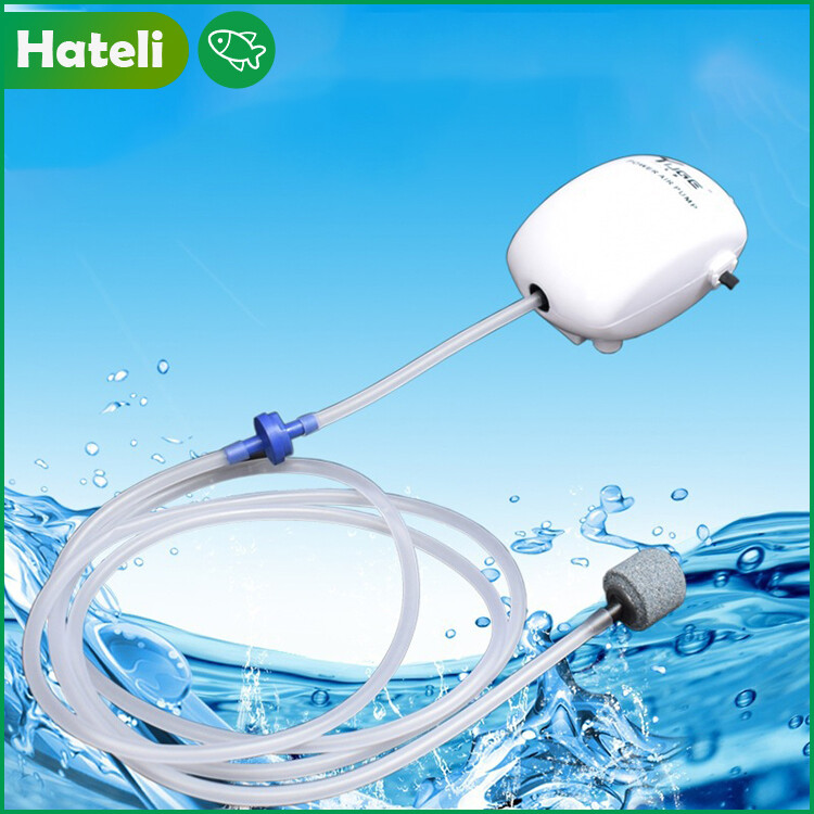 [HATELI] Aquarium Pump Fish Water Pumps Plastic Silent Tank Oxygen Pump for Fish